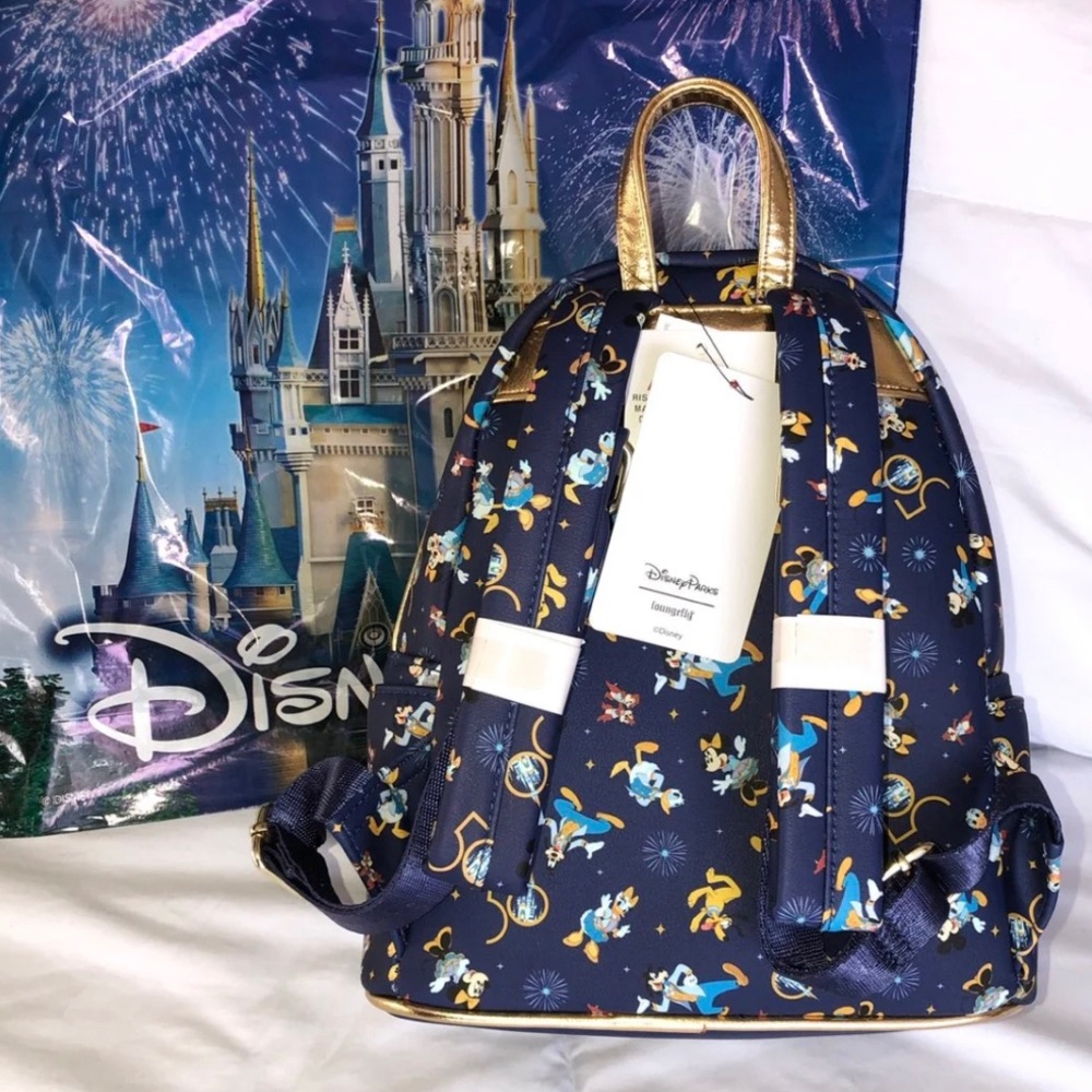 WDW 50th Anniversary Loungefly Backpack - Picture 4 of 4